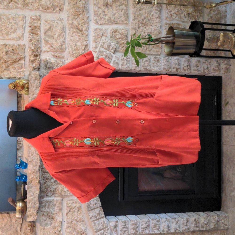 Guayabera Blouse